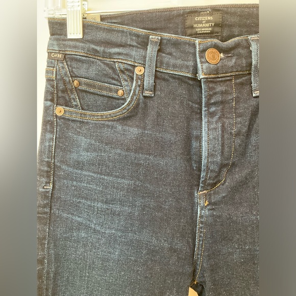 Citizens of Humanity Mid Rise Skinny Jeans, Indigo Color, Sz 26 or Sz 2 - Picture 9 of 14
